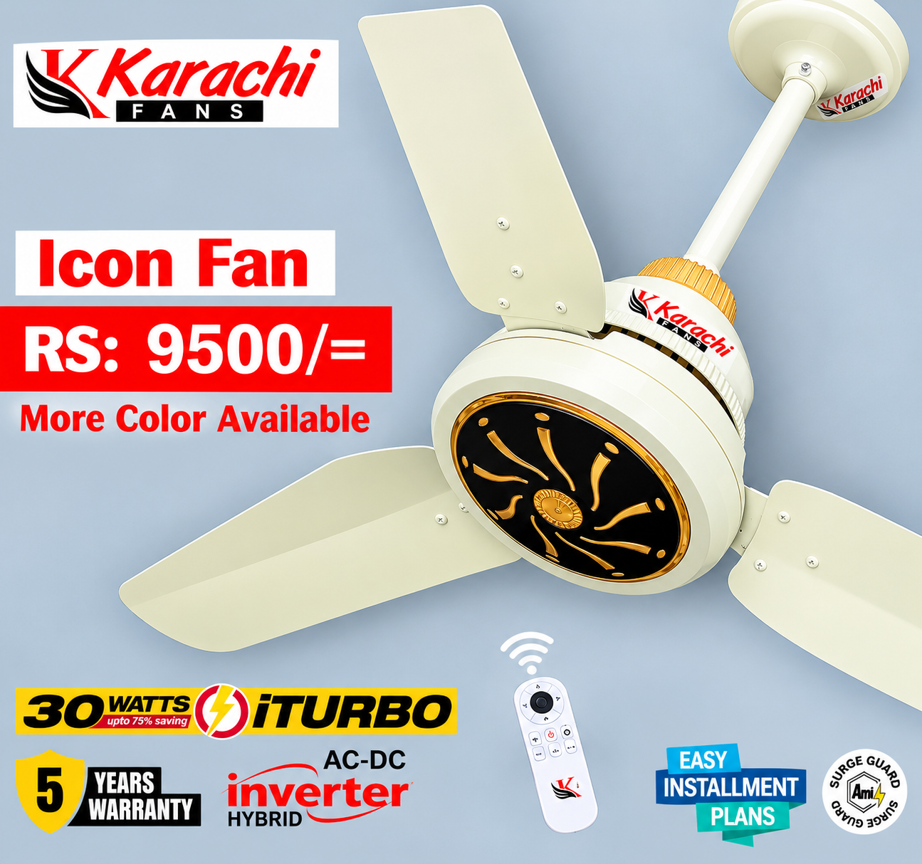 Icon AC-DC Ceiling Fan