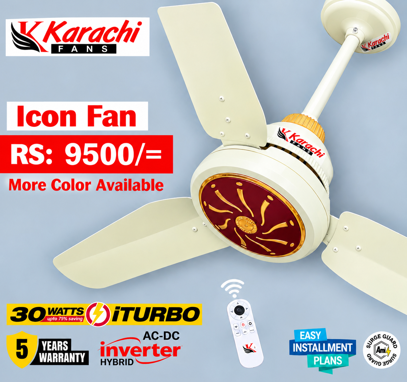 Icon AC-DC Ceiling Fan - Image 2