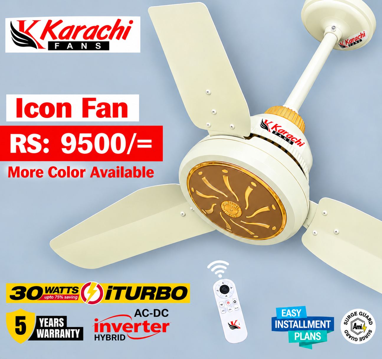 Icon AC-DC Ceiling Fan - Image 3